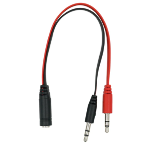 Καλώδιο Ακουστικών Splitter με jack 3,5mm Για Η/Υ