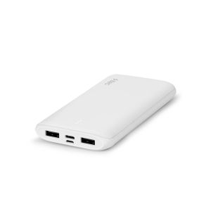 TTEC PowerSlim Duo 10000mAh 10W με Θύρα USB-A και 2 Θύρες USB-C Λευκό