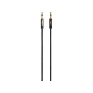 3.5mm Premium Stereo Aux Καλώδιο Ήχου 1m Μαύρο