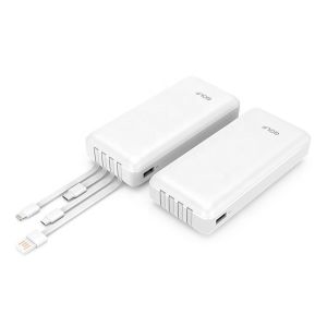 GOLF power bank L206, 20000mAh, 4x output, 2.1A, λευκό