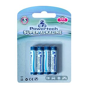POWERTECH Super Αλκαλικές μπαταρίες AAA LR03, 4 τεμ