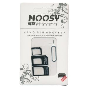 NOOSY Nano SIM & Micro SIM Adapter Set, μαύρο